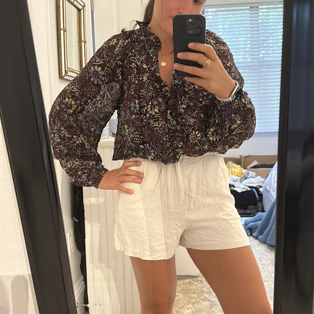 ba&sh patterned blouse